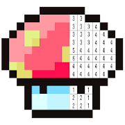 Secret Pixel Garden - Color by Number pixel Game