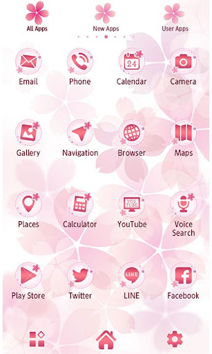 Pink Wallpaper-Sakura Print- Screen 2