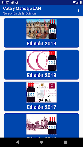 Android application Cata y Maridaje (UAH) screenshort