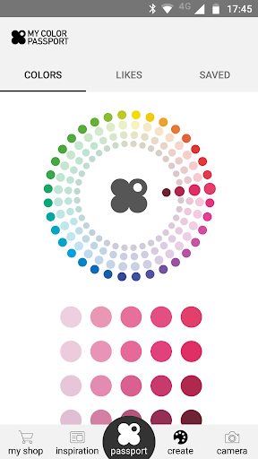 Android application My Color Passport screenshort