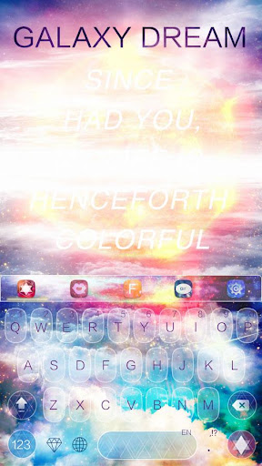 Galaxy Keyboard Theme for Andr
