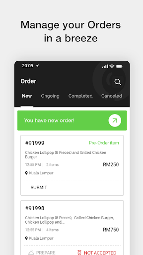 Android application Munchh - Merchant screenshort