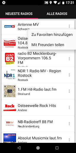 Radios aus Mecklenburg Screen 2