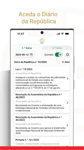 Diário da República Screen 3