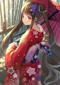 Kimono Anime Girl Wallpaper HD APK - Tải xuống cho Android 