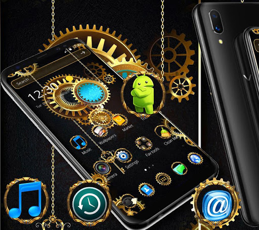 Golden Machine Launcher Theme