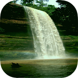 Natural waterfall wallpaper HD icon