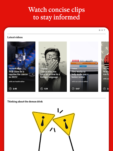 Screenshot of The Economist - News, Podcasts