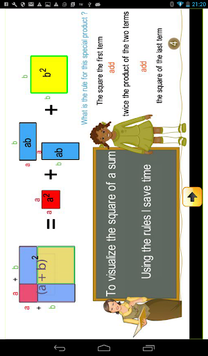 Special Products, Algebra Screen 3