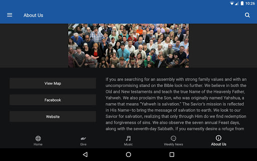 Screenshot of Yahweh's Restoration Ministry