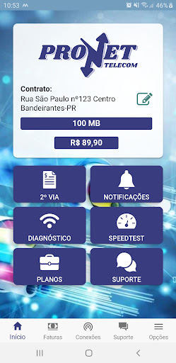 ProNet Telecom Screen 2