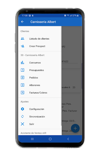Asistente de Ventas Efficens Screen 2