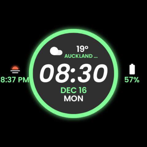 Night 75 - watch face screenshot 23