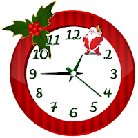 Christmas Time clock wallpaper