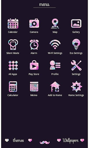 wallpaper-Moustache Universe- Screen 3