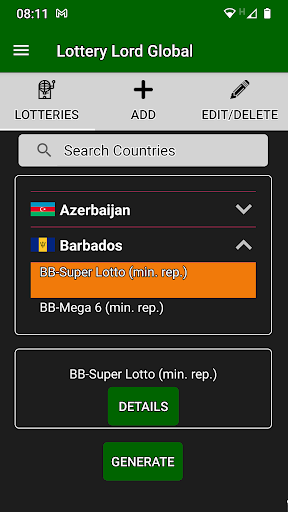 Android application Lottery Lord Global screenshort