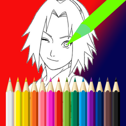 Sakura Coloring Book