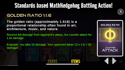 Math Agent Versus Hedgehogs Screen 3
