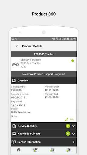 AGCO Tech Connect Screen 3