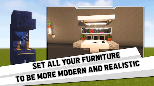 MCPE Realistic Furniture Map