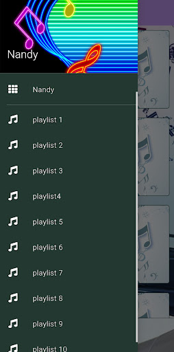 Android application Nandy's songs screenshort