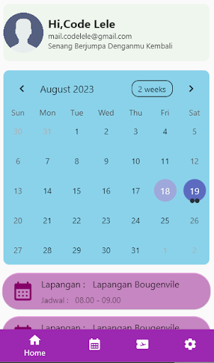 Android application Village Futsal screenshort