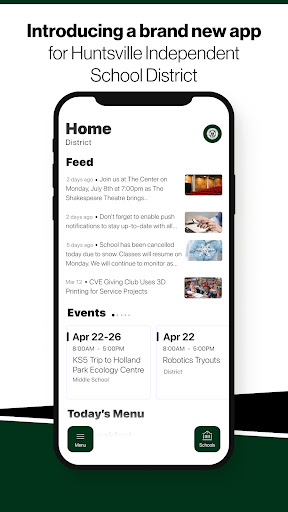 Android application Huntsville ISD, TX screenshort