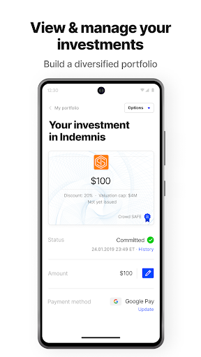 Screenshot of Republic: Invest in the future