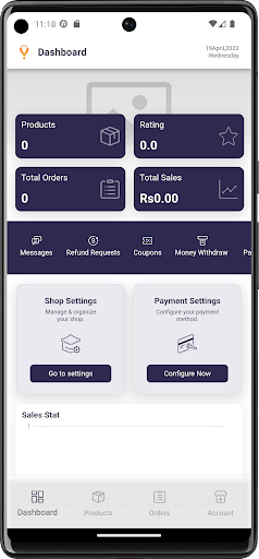 Android application Veega Seller Center LK screenshort