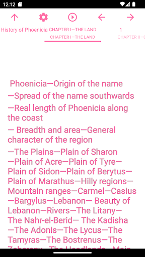 Android application zBook: History of Phoenicia screenshort