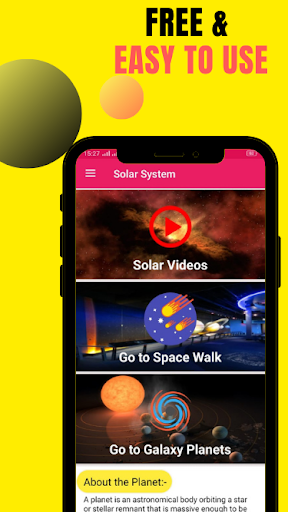 Android application Solar System screenshort