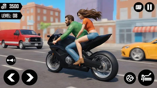 Moto Rider Bike Taxi Games 3D
