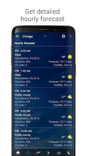 Прозрачные часы Weather Pro