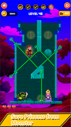 Rescue Warrior Pin Puzzle Game - Screenshot 3