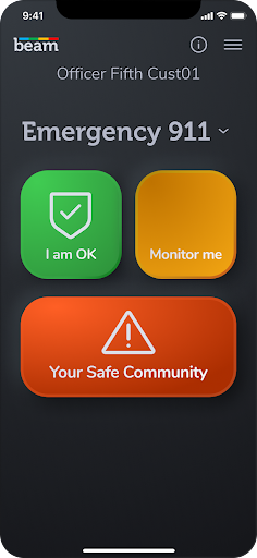 Android application beamAssist screenshort