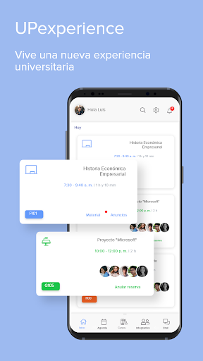 Android application UPexperience screenshort