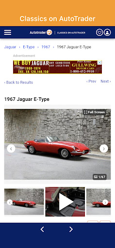 Classics on Autotrader Screen 2