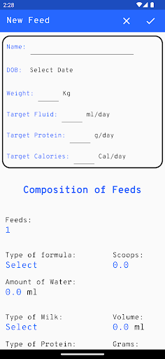 NutriCalc Screen 2