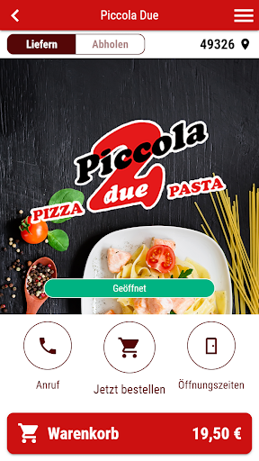 Android application Piccola Due screenshort