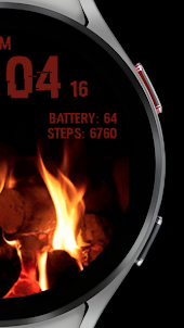 Fireplace Animated Watch Face