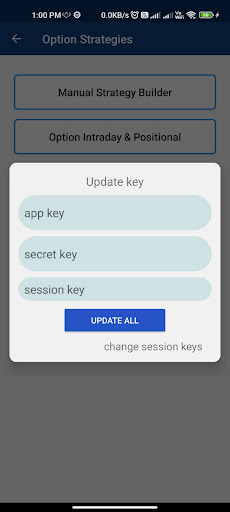 Android application Option Strategy Builder ICI screenshort