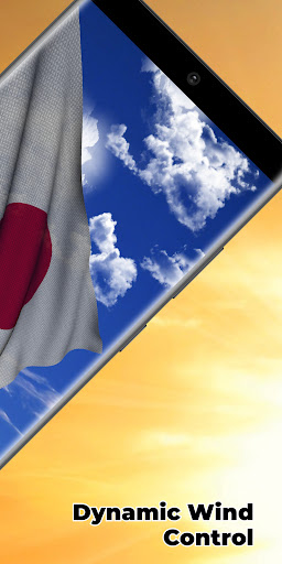 Japan Flag Live Wallpaper Screen 2