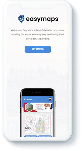 Android application easymaps screenshort