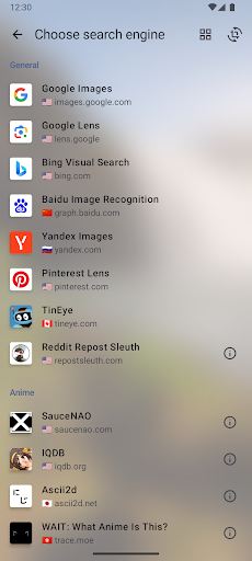 Android application Get Sauce:Reverse image search screenshort