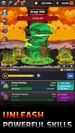 Game screenshot Tower Quest: Pixel Idle RPG apk download