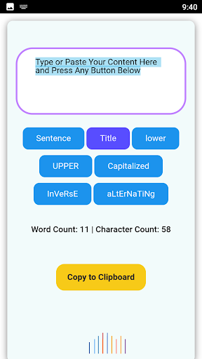 Case Converter Screen 3