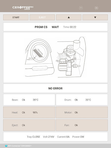 CEROFFEE Pro TEST Screen 3