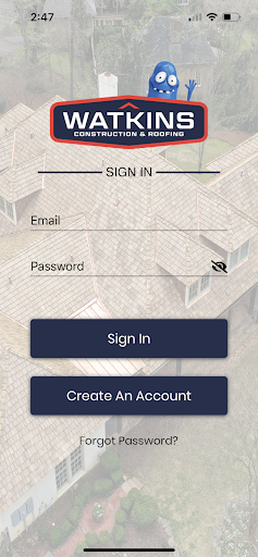 Android application Watkins Construction & Roofing screenshort