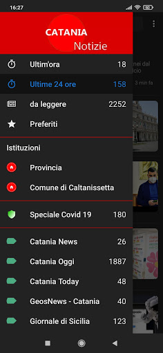Android application Catania notizie screenshort