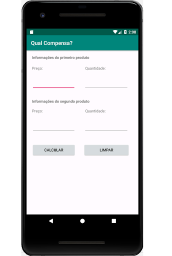 Android application Qual Compensa? screenshort